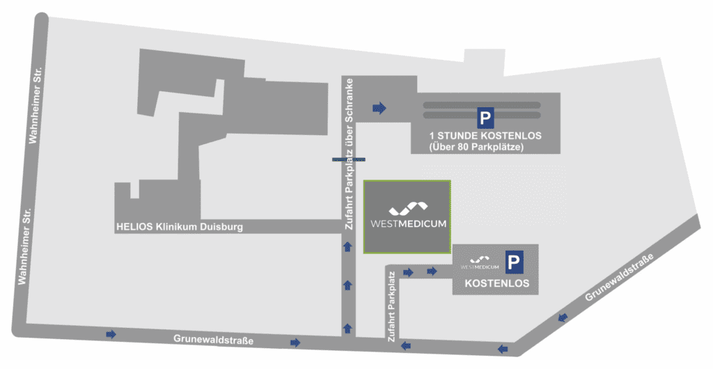 Anfahrt/Lageplan Westmedicum